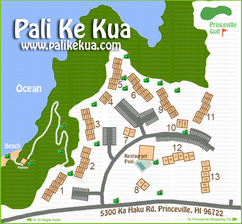 Pali Ke Kua Property Map / SiteMap
